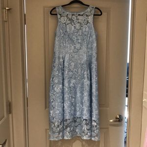 Adrianna Papell blue midi dress, size 10